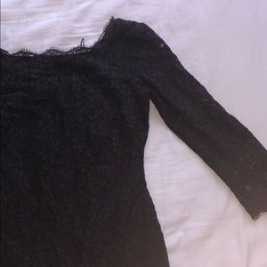 Lace Dress with Low Sexy Back